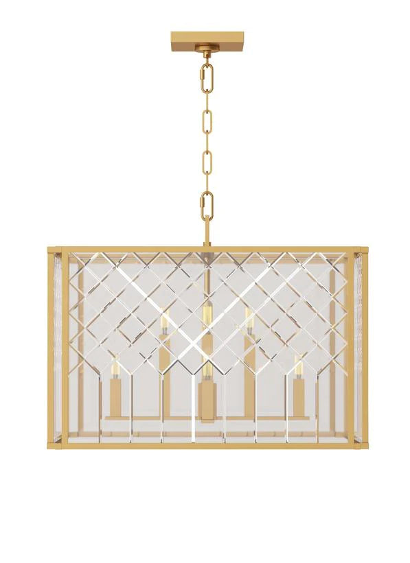 Alexa Hampton Erro 8 Light Burnished Brass Pendant Lighting Affairs