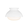 AERIN Lucerne 1 Light Matte White Flush Mount