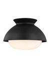 AERIN Lucerne 1 Light Midnight Black Flush Mount