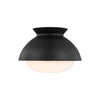 AERIN Lucerne 1 Light Midnight Black Flush Mount