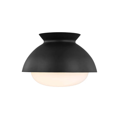 AERIN Lucerne 1 Light Midnight Black Flush Mount