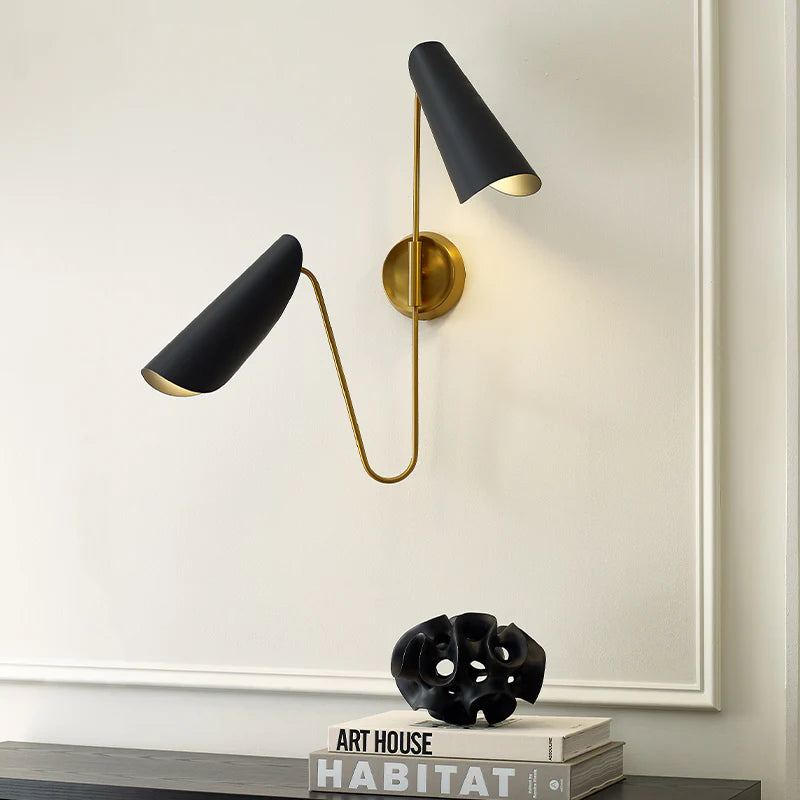 2 light black wall sconce deals