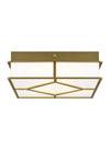 Alexa Hampton Transom 3 Light Burnished Brass Ceiling Flush Mount Lighting Affairs