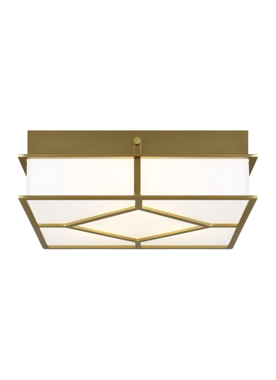 Alexa Hampton Transom 3 Light Burnished Brass Ceiling Flush Mount Lighting Affairs