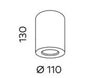 Apex Textured Black Surface Mounted Downlight