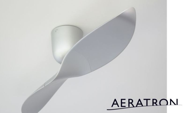 Aeratron AE2+ 2 Blade Silver DC Ceiling Fan with Remote