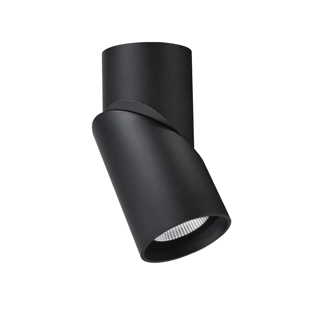 Axis Textured Black Surface Mounted Downlight