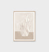 Abstract Ceramic Vase Sand Framed Print