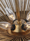Alexa Hampton Helios 4 Light Wide Antique Gild Pendant Lighting Affairs