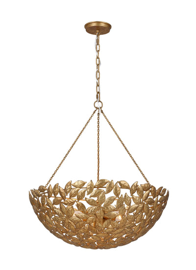 Alexa Hampton Kelan 6 Light Antique Gild Large Pendant Lighting Affairs