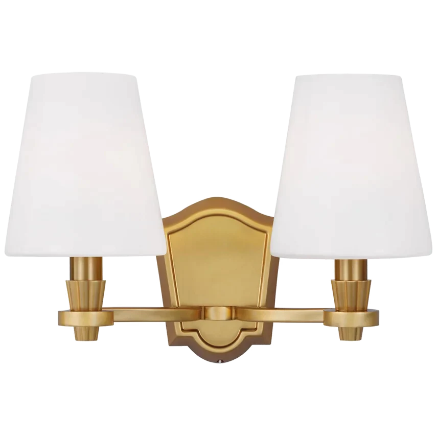 Alexa Hampton Paisley 2 Light Burnished Brass Wall Sconce Lighting Affairs