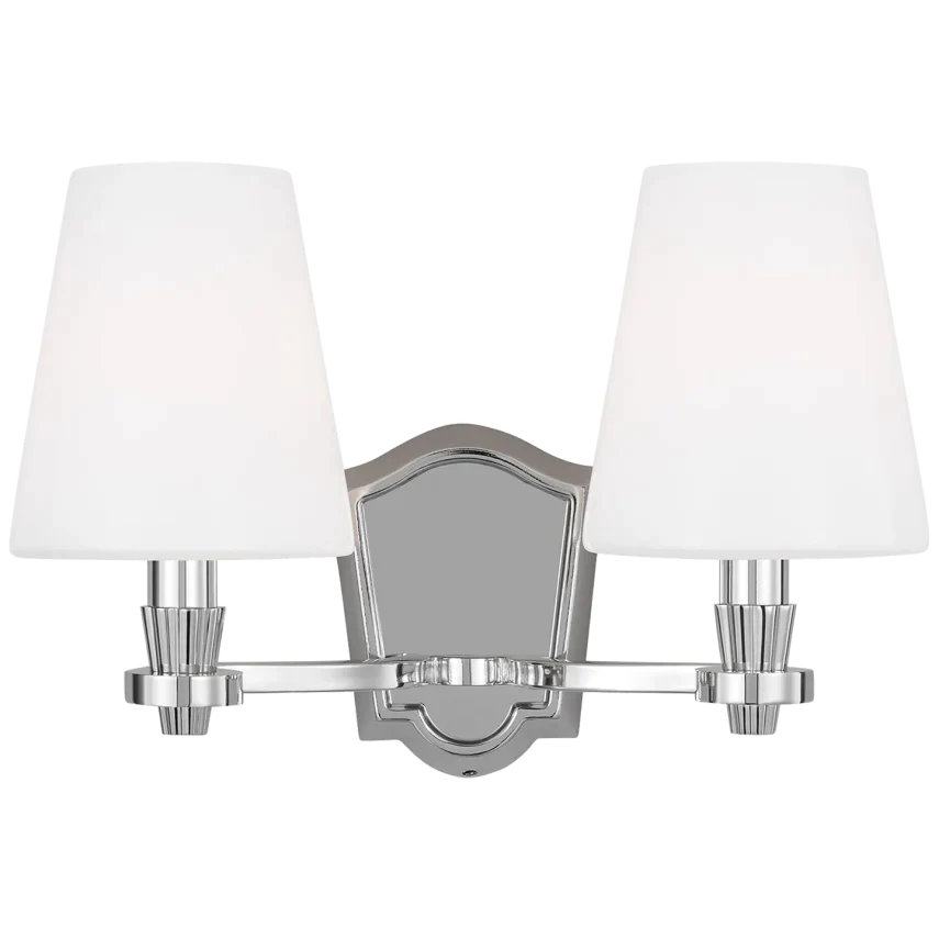 Alexa Hampton Paisley 2 Light Polished Nickel Wall Sconce Lighting Affairs