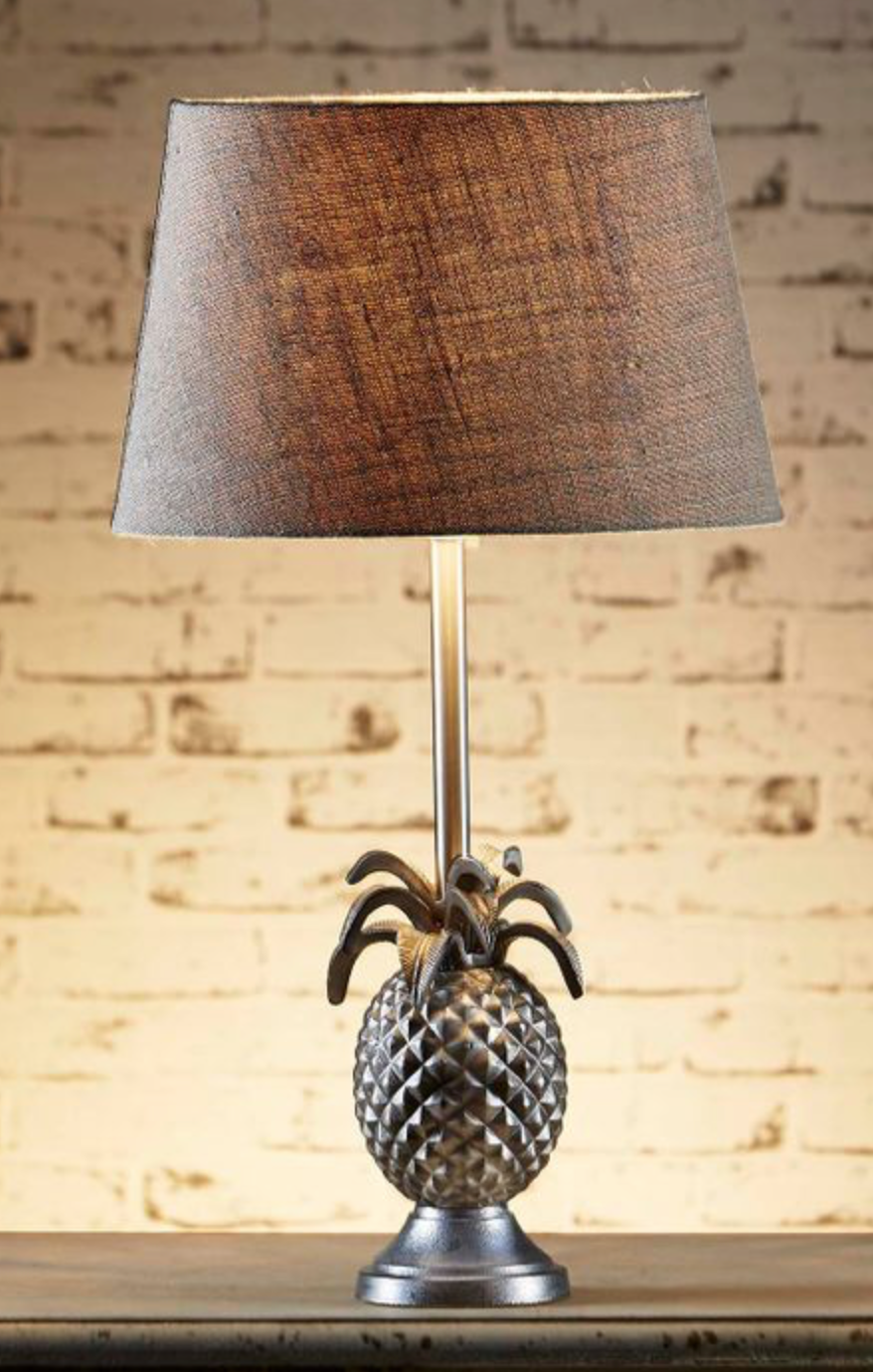 Anderson Antique Silver Table Lamp