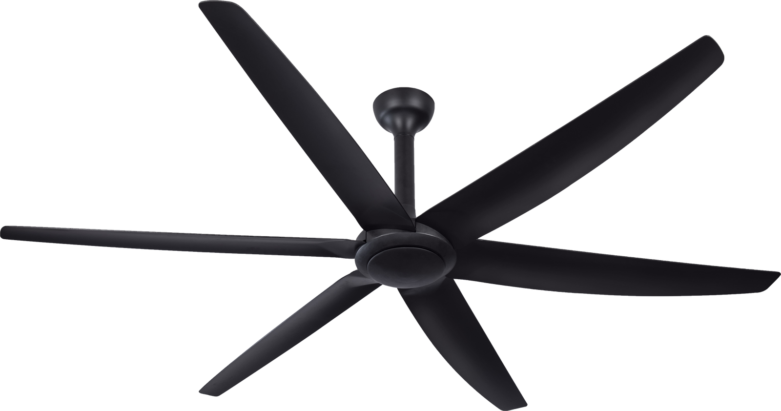 The Big Fan Matt Black with Black Blades Ceiling Fan