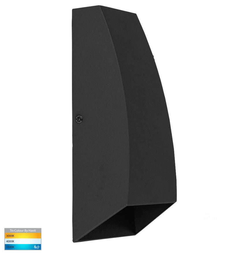 Cono Black Up & Down LED Wall Light