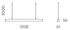 Arrow 30W Linear Light Textured Black