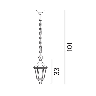 Modena Chain Lantern Pendant