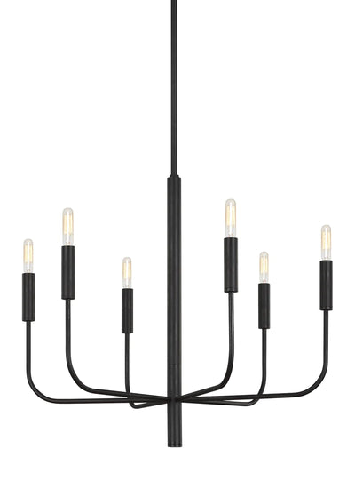 Ellen Degeneres Brianna 6 Light Aged Iron Small Chandelier Lighting Affairs