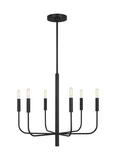 Ellen Degeneres Brianna 6 Light Aged Iron Small Chandelier Lighting Affairs