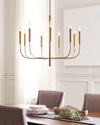 Ellen Degeneres Brianna 6 Light Polished Nickel Small Chandelier Lighting Affairs