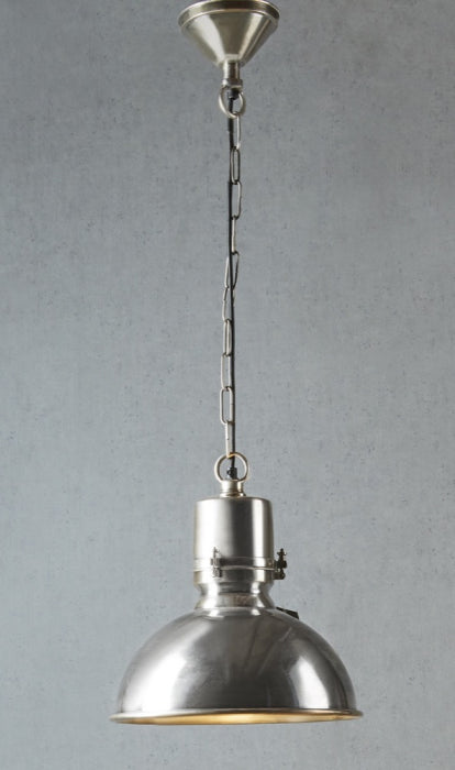 Brighton Large Hanging Lamp in Silver