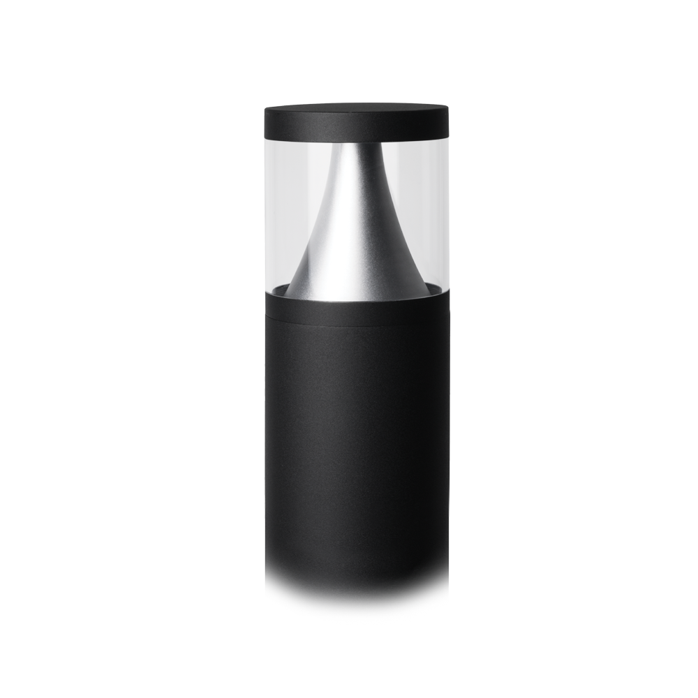 Castell 600mm Black Bollard Light