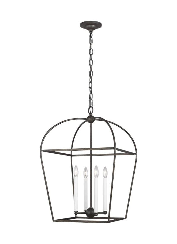 Chapman & Myers Stonington 4 Light Smith Steel Pendant Lighting Affairs