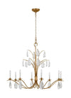 Chapman & Myers Shannon 8 Light Antique Gild Chandelier Lighting Affairs