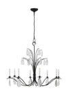 Chapman & Myers Shannon 8 Light Aged Iron Chandelier Lighting Affairs