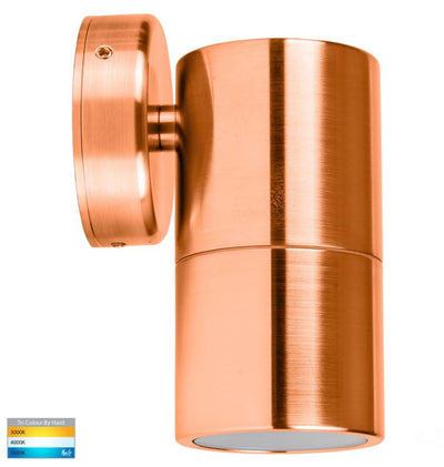 Tivah Solid Copper TRI Colour Fixed Down Wall Light