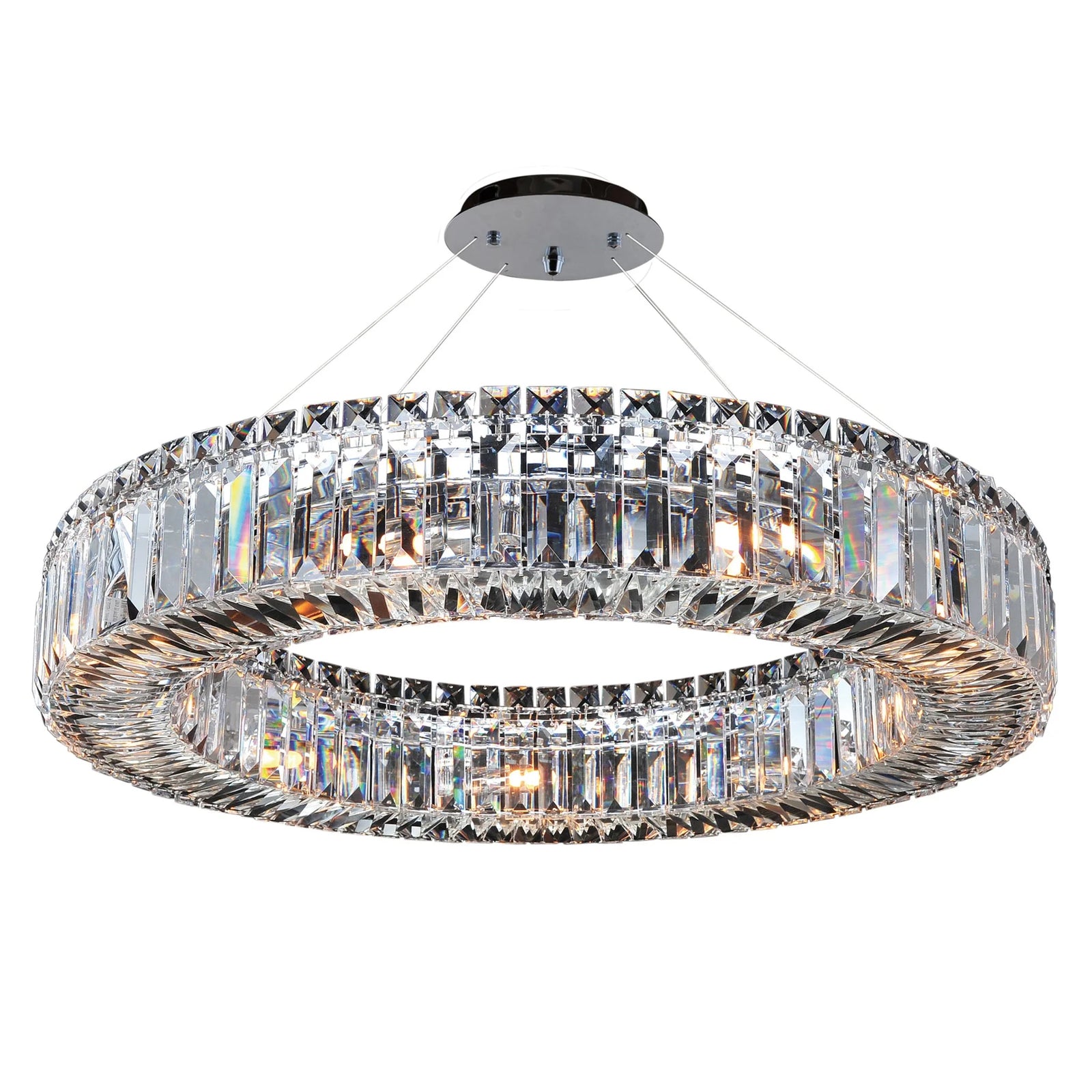 Allegri Rondelle 9 Light Firenze Crystal Pendant