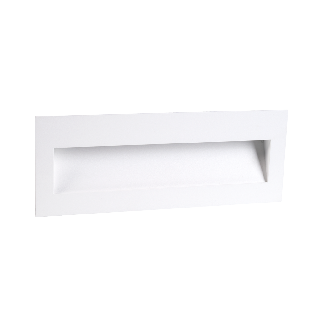 Cuadro 8W White Large Wall Light