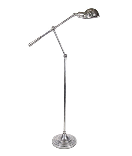 Scope Floor Lamp Antique Silver