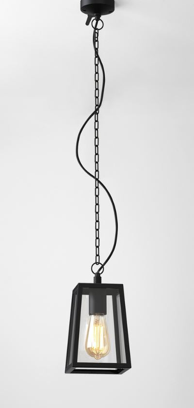 Calvi Textured Black Outdoor Pendant