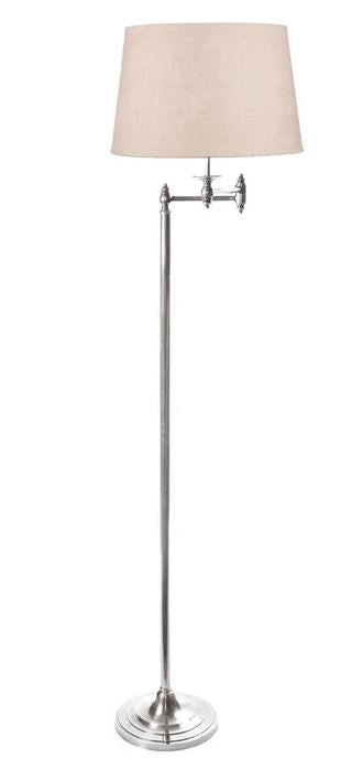 Parker Antique Silver Floor Lamp