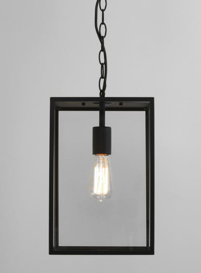 Homefield Large Textured Black Pendant