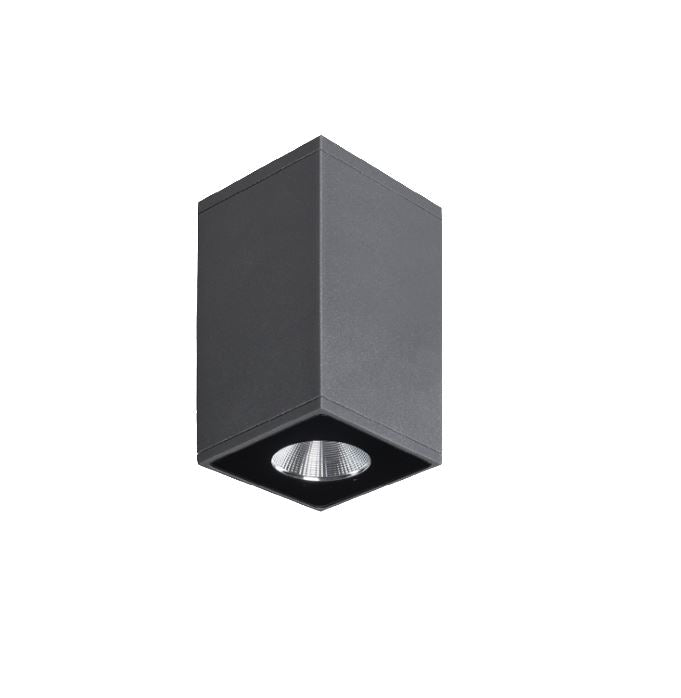 Zeron Mini Grey Exterior Fixed One Wall Light