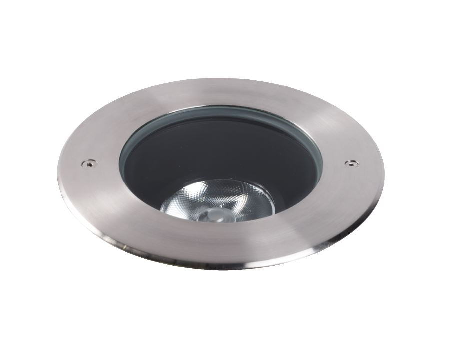 Compass 15W Stainless Steel 3000K Adjustable Inground Uplight