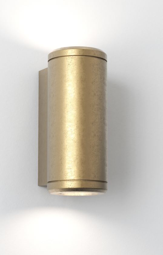 Jura Coastal Brass Twin Wall Light