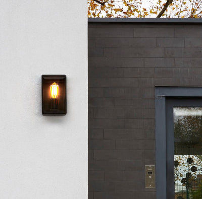 Homefield Matt Black Wall Light