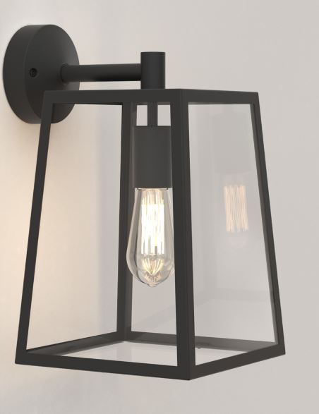 Calvi Textured Black Large Wall Light