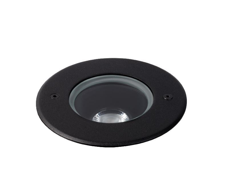 Compass 11W Black 3000K Adjustable Inground Uplight