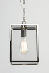 Homefield Small Polished Nickel Pendant