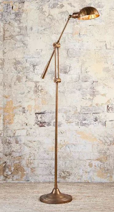 Byron Antique Brass Floor Lamp