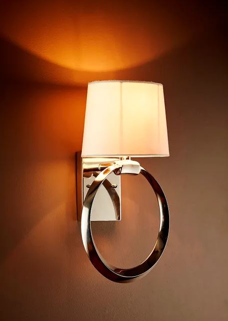 Prescott Sconce Nickel Wall Light