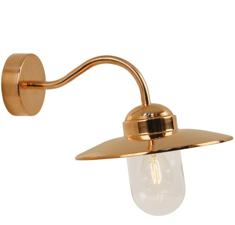 Luxembourg Copper Exterior Wall Light