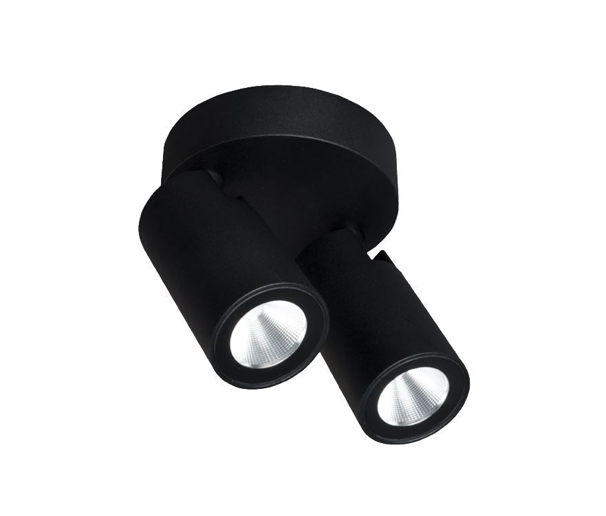 Onyx Black Double Spot Light