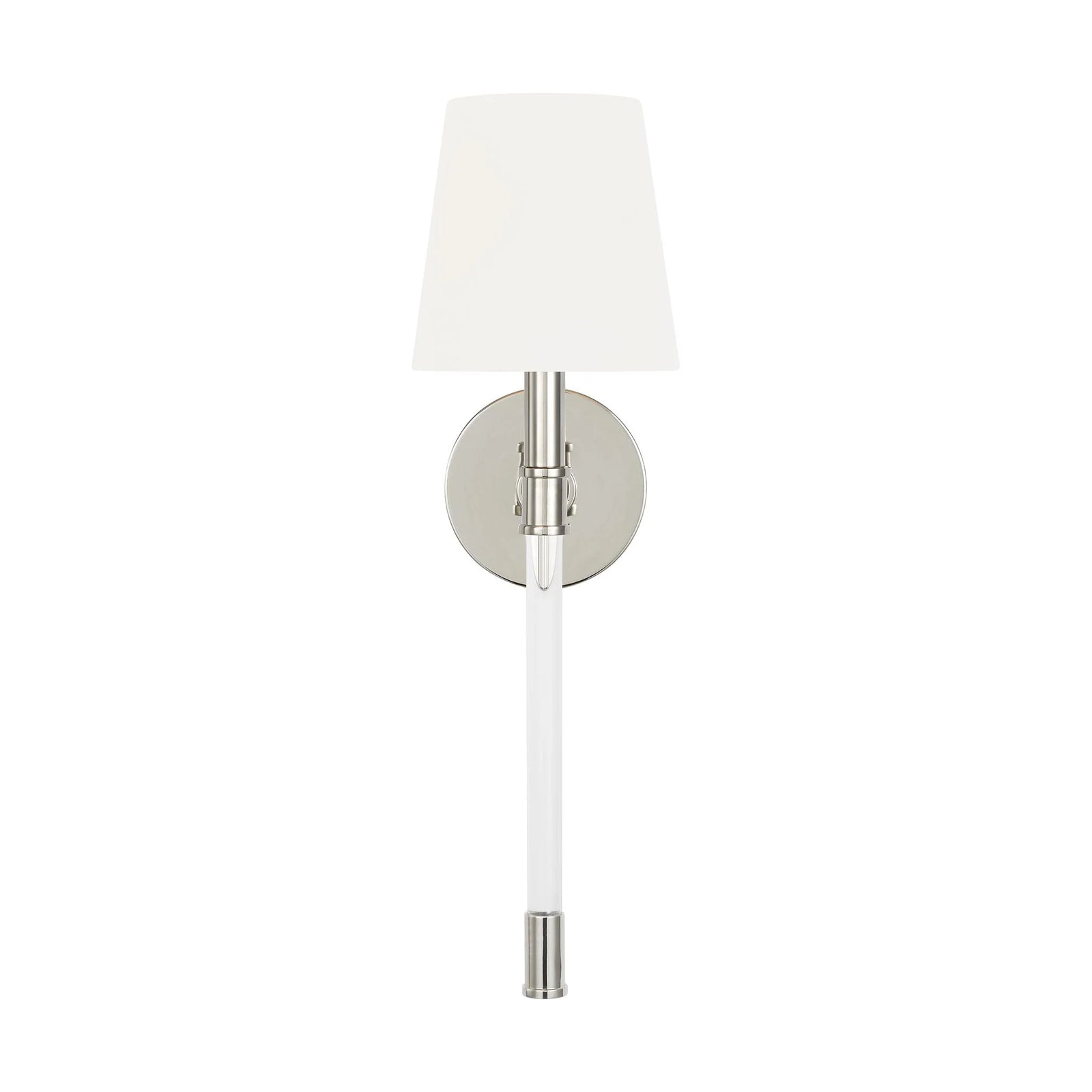 Chapman & Myers Hanover 1 Light Polished Nickel Wall Sconce Lighting Affairs