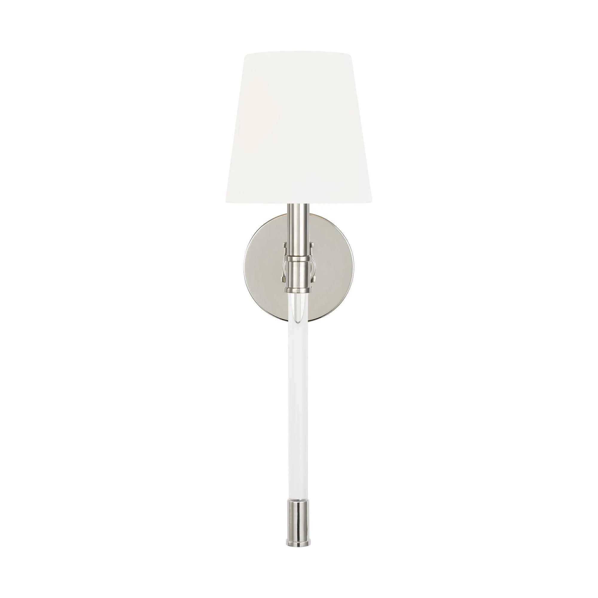 Chapman & Myers Hanover 1 Light Polished Nickel Wall Sconce Lighting Affairs