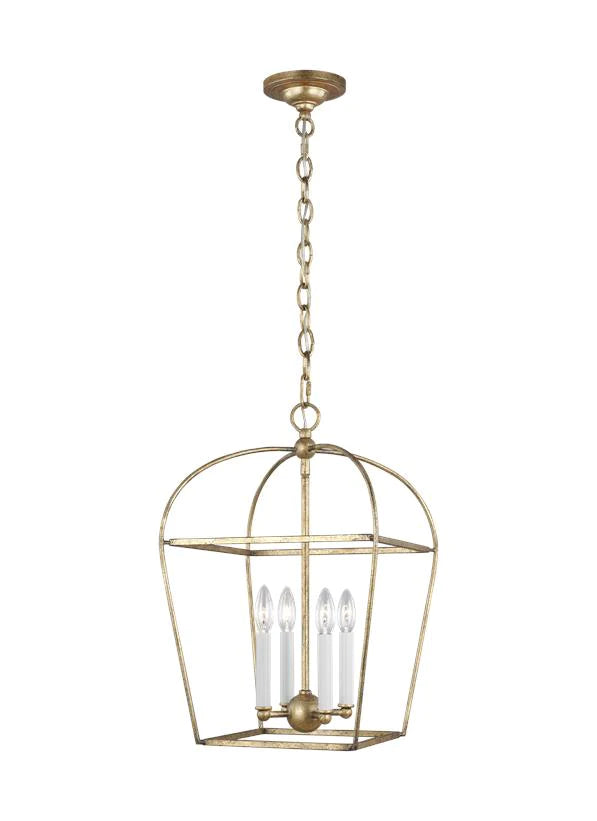 Chapman & Myers Stonington 4 Light Antique Gild Small Pendant Lighting Affairs